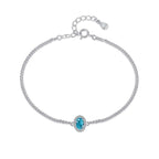 [Solara Jewelry ]絶妙なオーバルシェイプブレスレット