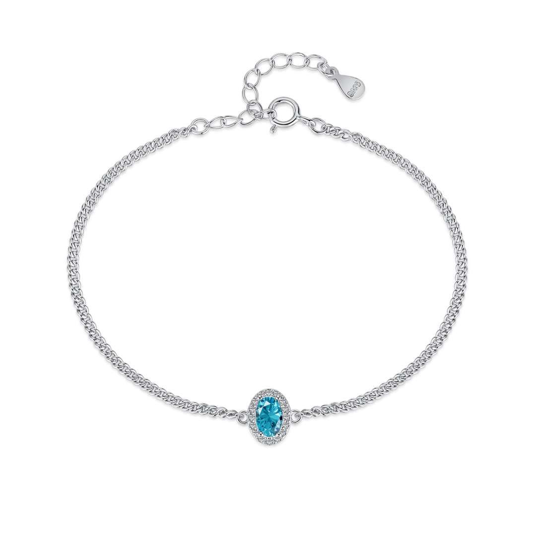 [Solara Jewelry ]絶妙なオーバルシェイプブレスレット