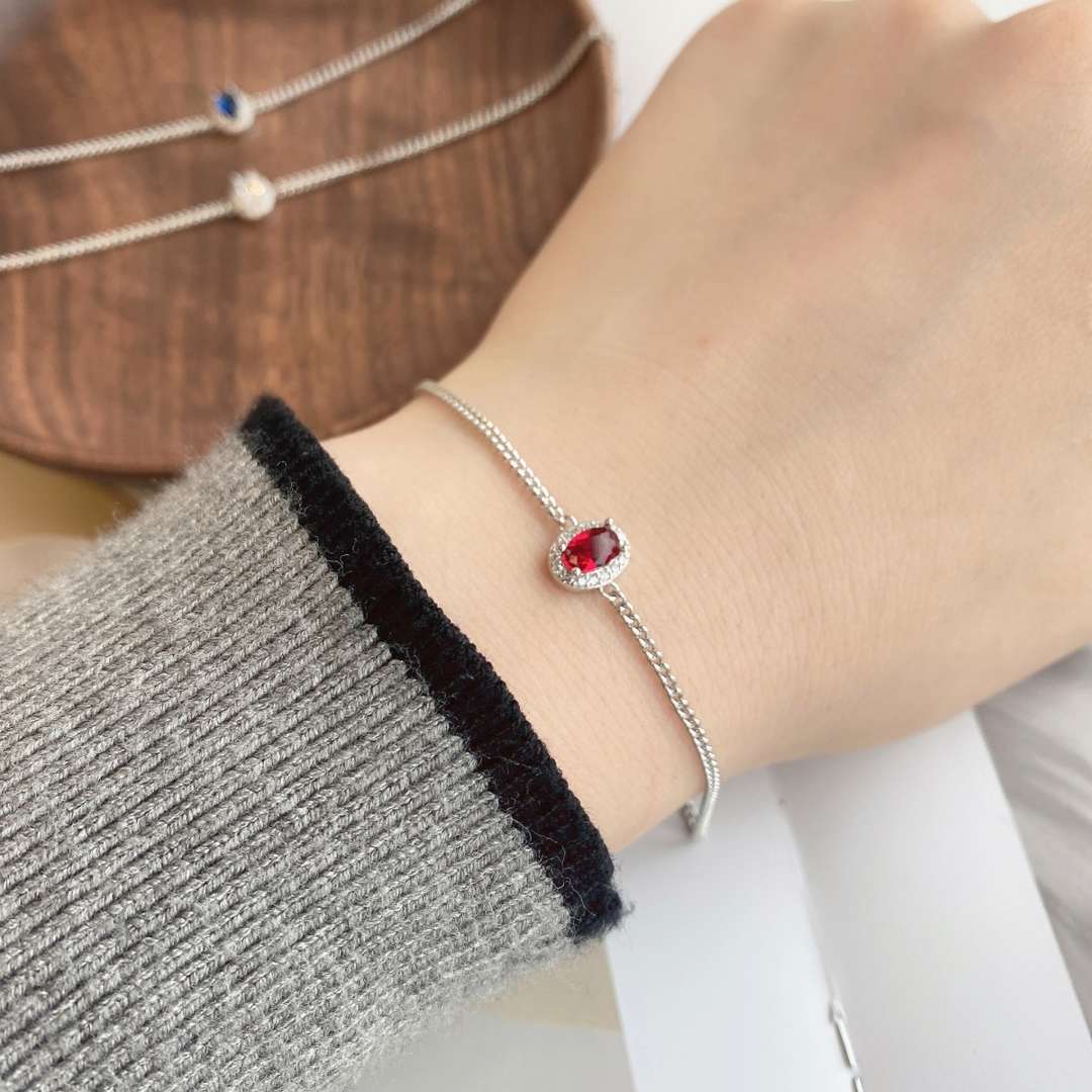 [Solara Jewelry ]絶妙なオーバルシェイプブレスレット