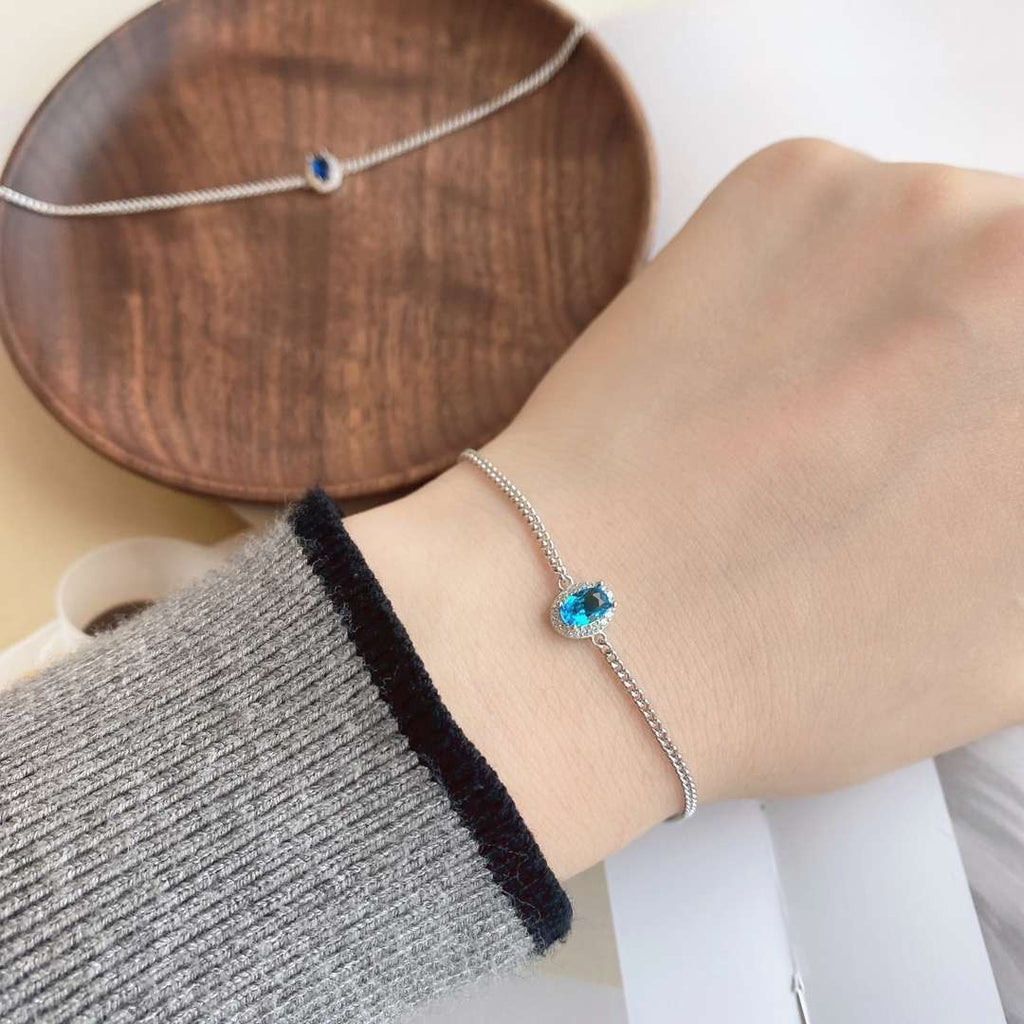 [Solara Jewelry ]絶妙なオーバルシェイプブレスレット