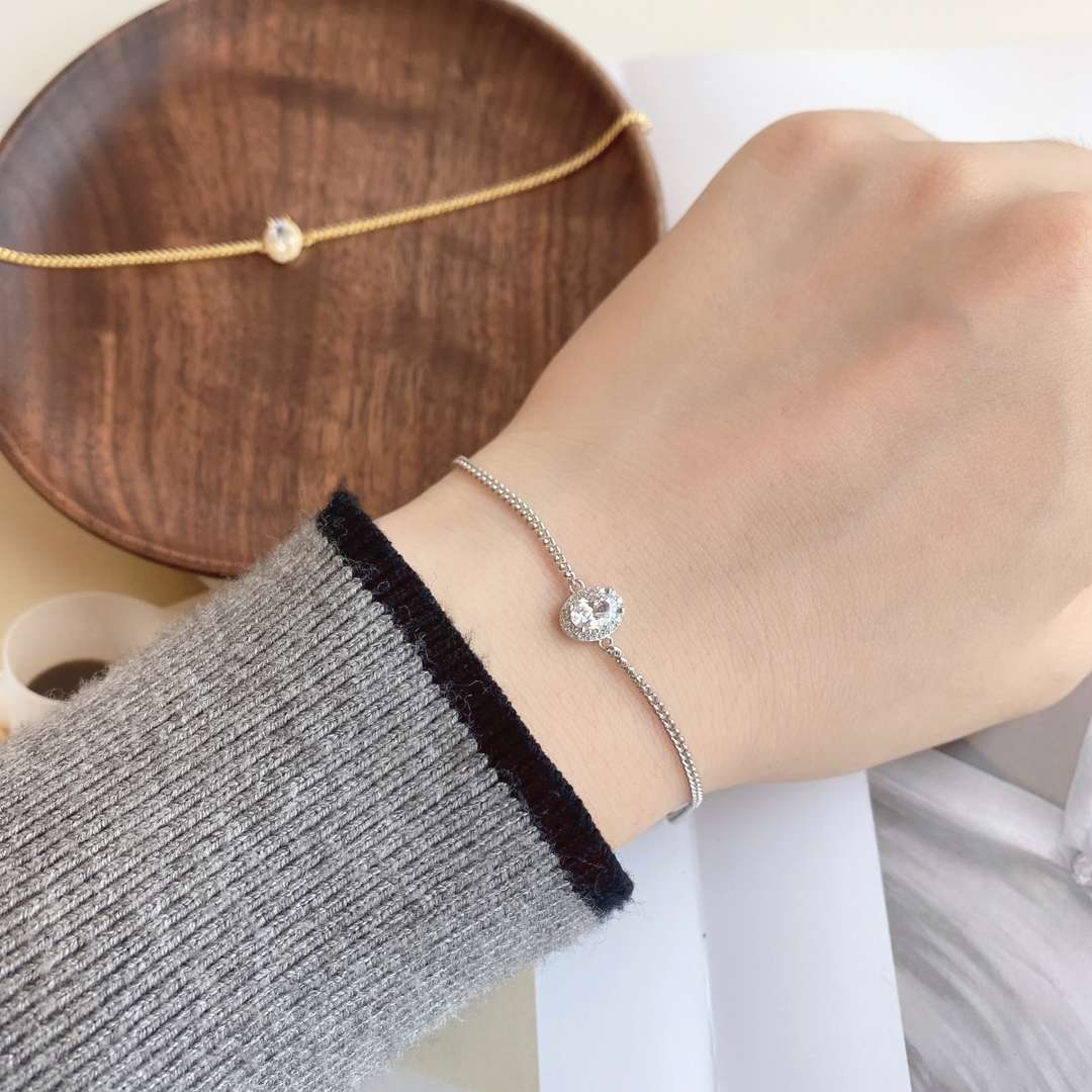 [Solara Jewelry ]絶妙なオーバルシェイプブレスレット