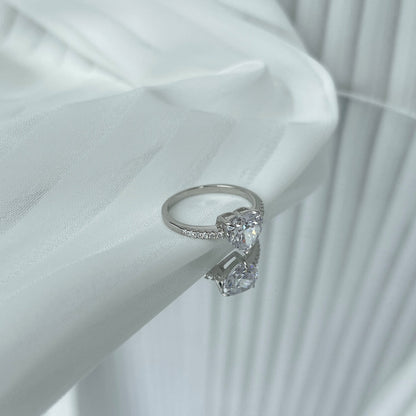 [Solara Jewelry ]2.0 Carat Dazzling Lustrous Heart Cut Lover Ring