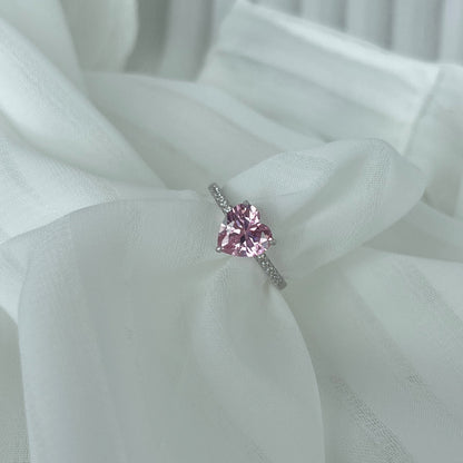 [Solara Jewelry ]2.0 Carat Dazzling Lustrous Heart Cut Lover Ring