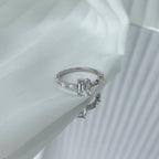 [Solara Jewelry ]1.0 Karat zierlicher, strahlender Ring mit Radiant-Schliff für jeden Tag