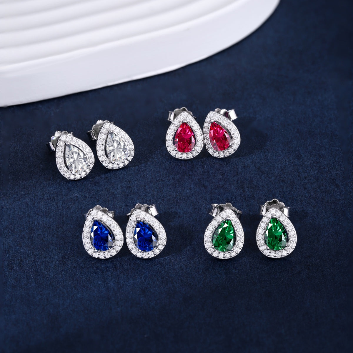 [Solara Jewelry ]ラグジュアリーウォータードロップ型イヤリング