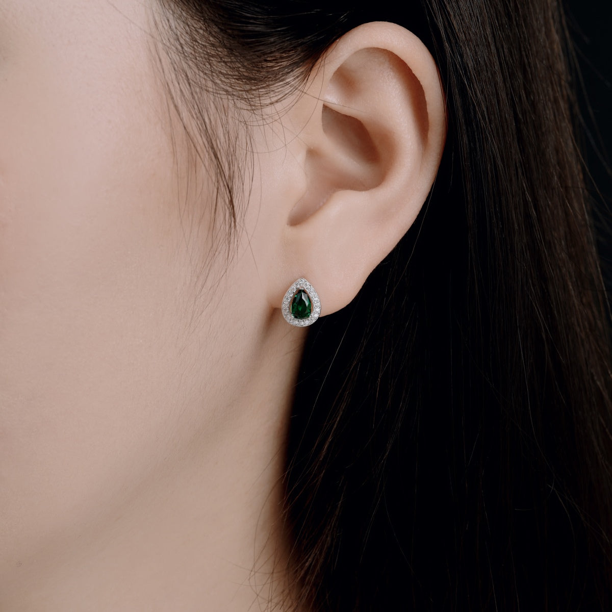 [Solara Jewelry ]ラグジュアリーウォータードロップ型イヤリング