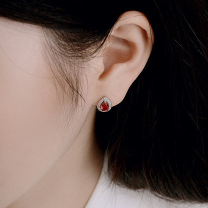 [Solara Jewelry ]ラグジュアリーウォータードロップ型イヤリング