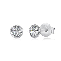 [Solara Jewelry ]Sparkling Colorful Round Shape Earrings