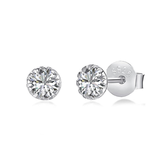 [Solara Jewelry ]Funkelnde bunte runde Ohrringe