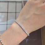 [Solara Jewelry ]Funkelndes rundgeschliffenes Alltagsarmband