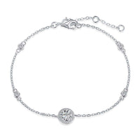 [Solara Jewelry ]Dazzling Round Cut Shape Bracelet