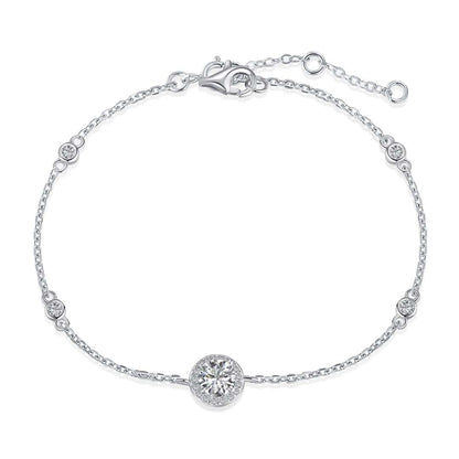 [Solara Jewelry ]輝くラウンドカットシェイプブレスレット