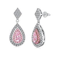[Solara Jewelry ]Ornate Delicate Water Drop Shape Banquet Earrings