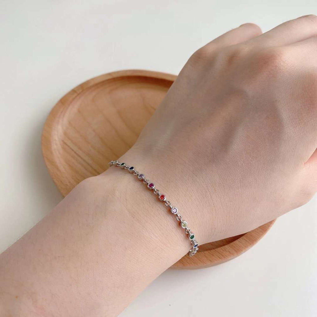 [Solara Jewelry ]カラフルビーズアレイブレスレット