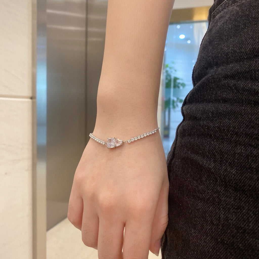 [Solara Jewelry ]Dazzling Unique Multi Shape Lover Bracelet