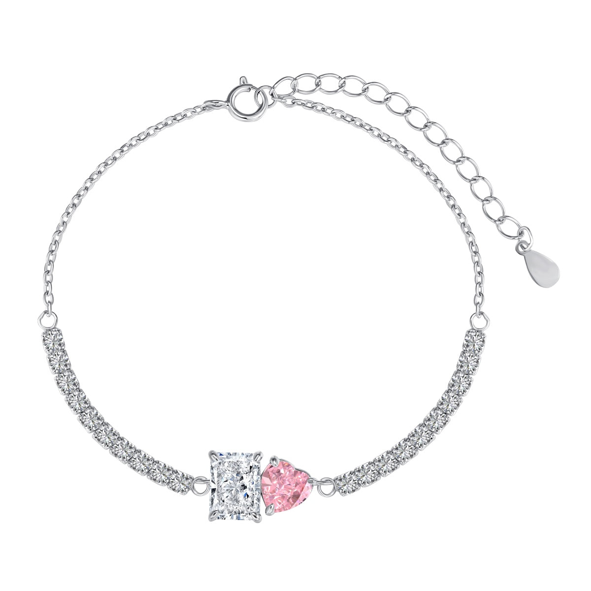 [Solara Jewelry ]Dazzling Unique Multi Shape Lover Bracelet