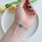 [Solara Jewelry ]2.0 Karat funkelndes, farbenfrohes Armband im Smaragdschliff für den Alltag