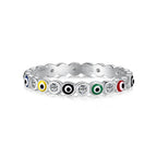 [Solara Schmuck] Funkelnder lebendiger runder Alltagsring