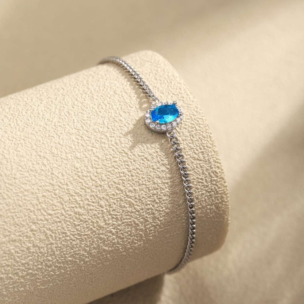 [Solara Jewelry ]絶妙なオーバルシェイプブレスレット