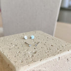 [ソララジュエリー] 繊細なソリティアピアス