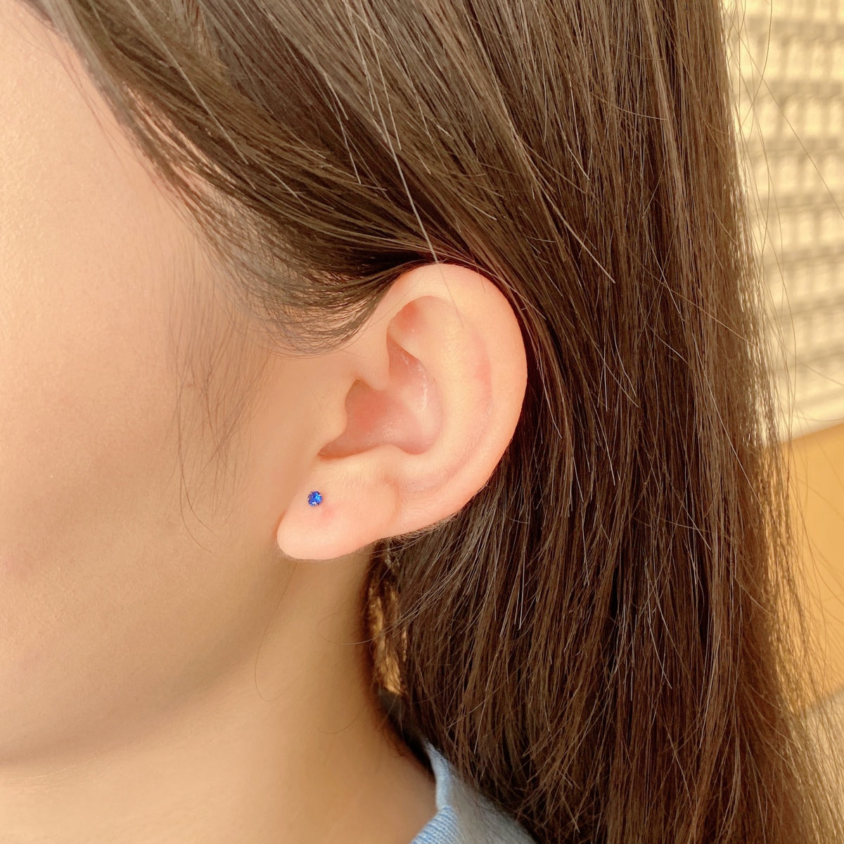 [ソララジュエリー] 繊細なソリティアピアス