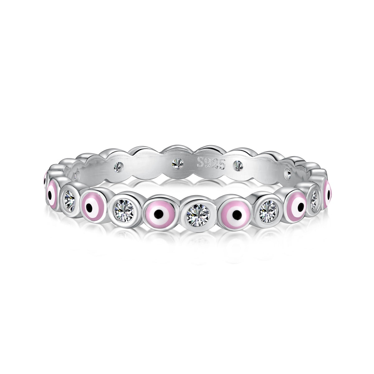 [Solara Jewelry ]きらめく鮮やかなラウンドシェイプのデイリーリング