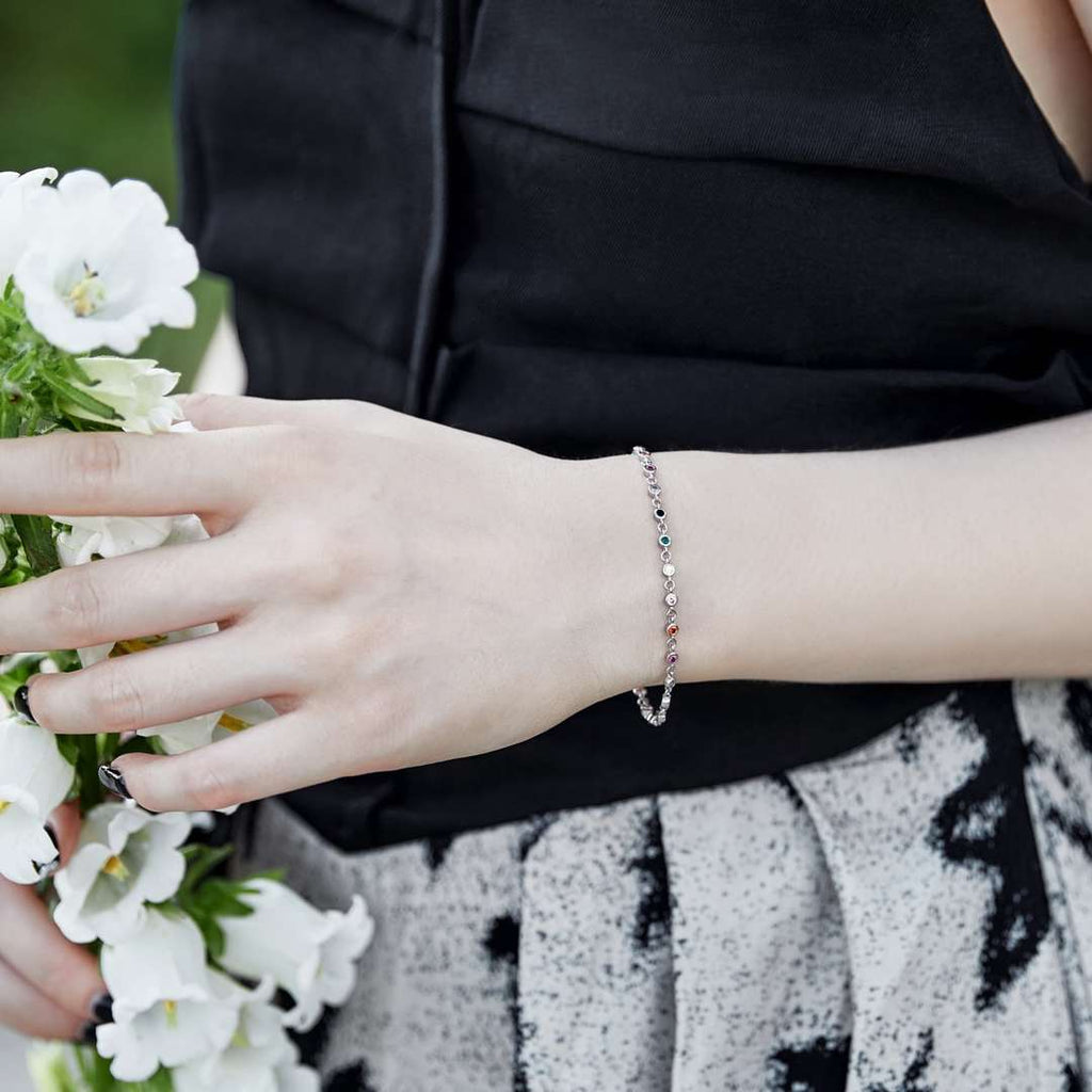 [Solara Jewelry ]カラフルビーズアレイブレスレット