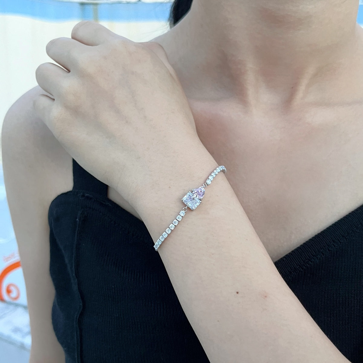 [Solara Jewelry ]Dazzling Unique Multi Shape Lover Bracelet