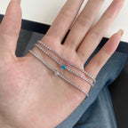 [Solara Jewelry ]0,5 Karat Elegantes, romantisches Armband in Herzform für Liebende