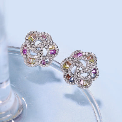 [Solara Jewelry ]可憐な花型デイリーイヤリング