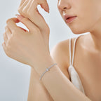 [Solara Schmuck] Exquisites ovales Armband mit 0,75 Karat für jeden Tag
