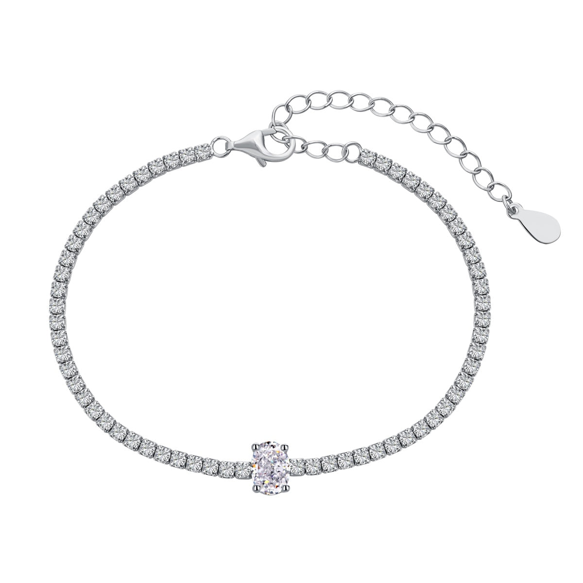 [Solara Schmuck] Exquisites ovales Armband mit 0,75 Karat für jeden Tag