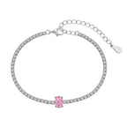 [Solara Schmuck] Exquisites ovales Armband mit 0,75 Karat für jeden Tag