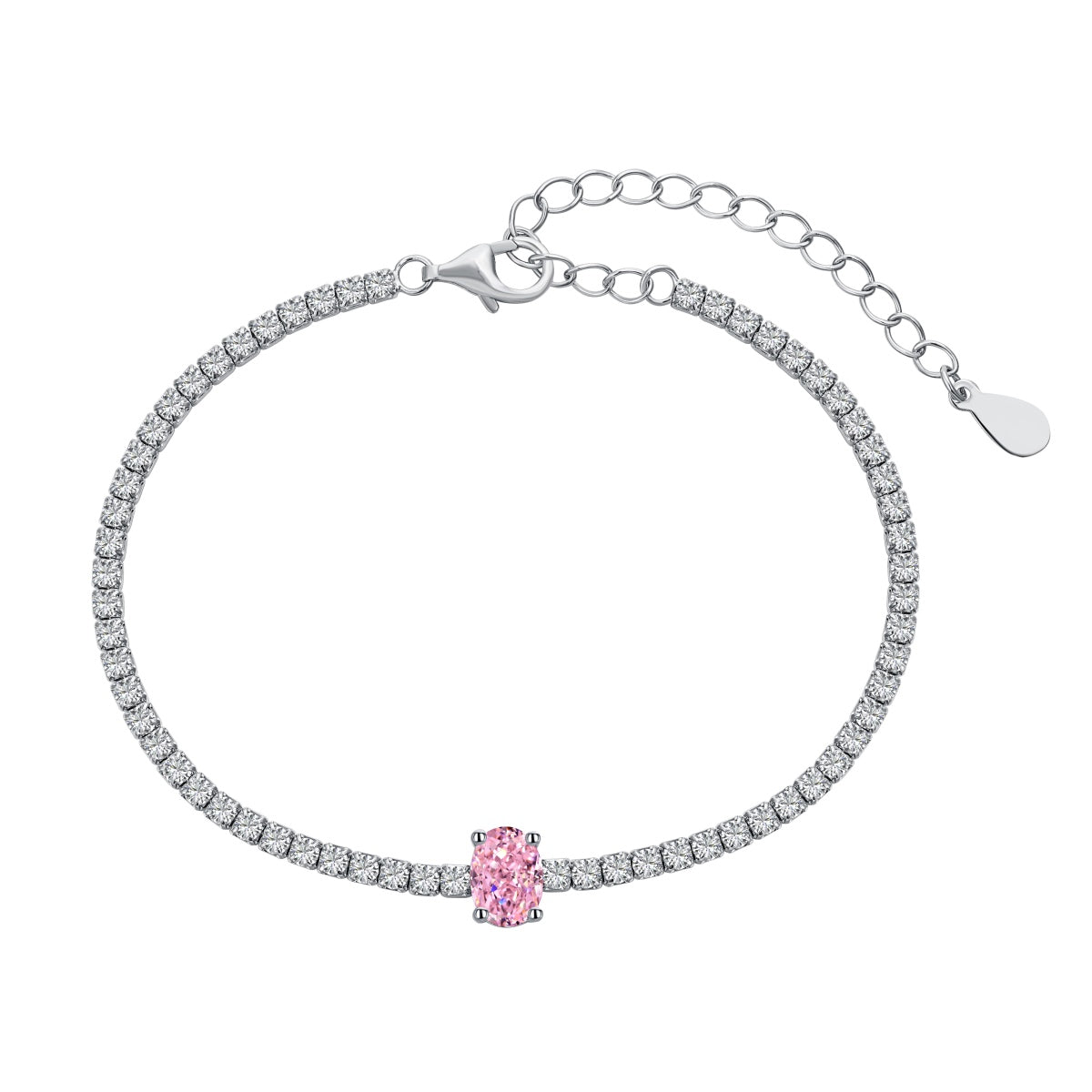 [Solara Schmuck] Exquisites ovales Armband mit 0,75 Karat für jeden Tag