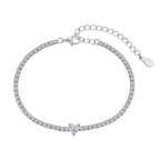 [Solara Jewelry ]0,5 Karat Elegantes, romantisches Armband in Herzform für Liebende