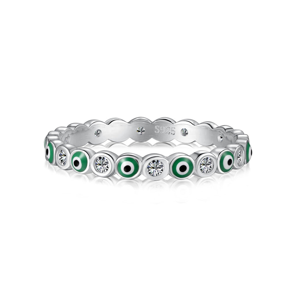 [Solara Schmuck] Funkelnder lebendiger runder Alltagsring