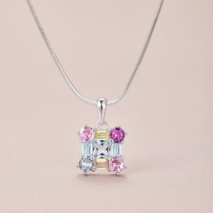 [Solara Jewelry ]ゴージャスなマルチカラーネックレス