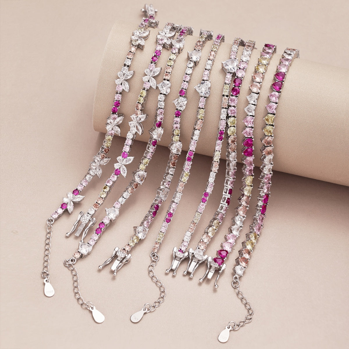 [Solara Schmuck ]Romantisches Herzform-Armband für Liebende mit Rundschliff