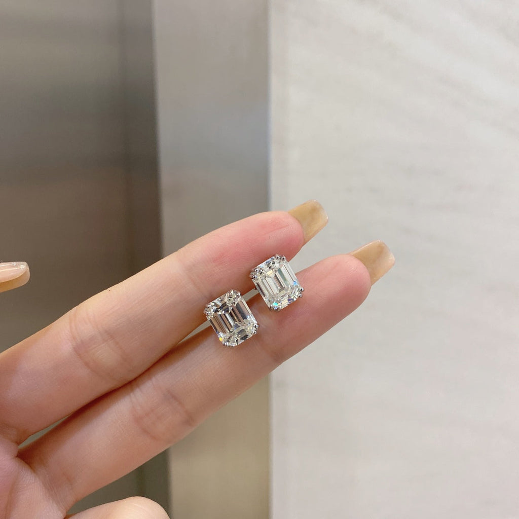 [Solara Jewelry ]Ohrringe mit glänzendem Quadrat