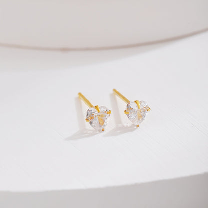 [Solara Jewelry ]煌めくハート型シンプルピアス