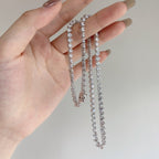 [Solara Jewelry] オーネイト ハートカット テニスネックレス