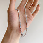 [Solara Jewelry] オーネイト ハートカット テニスネックレス