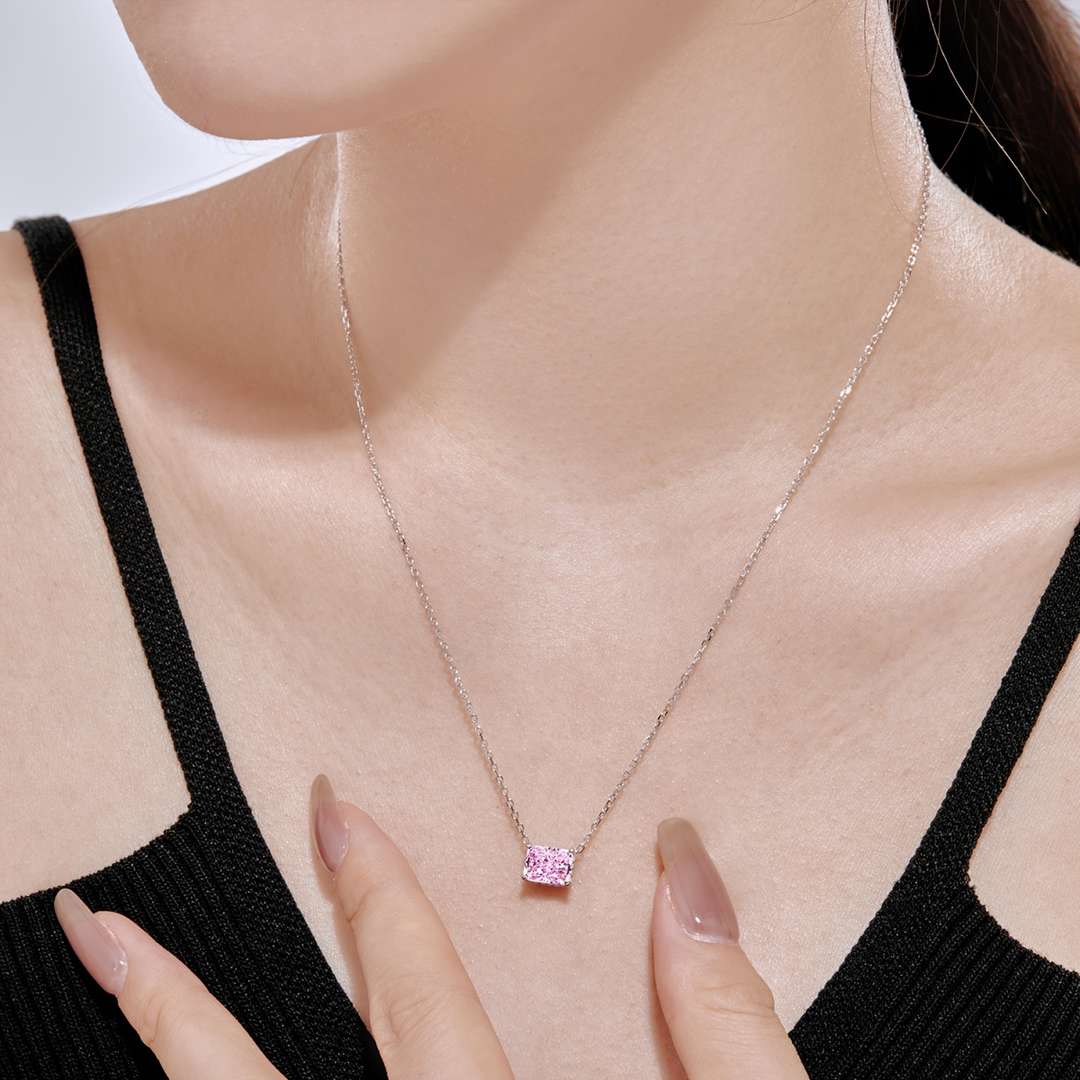 [Solara Jewelry ]豪華スクエア型カラフルネックレス