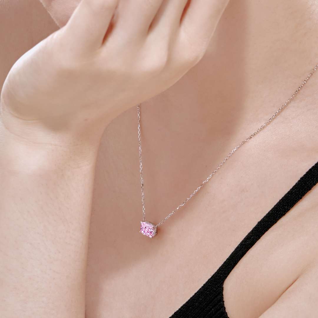 [Solara Jewelry ]豪華スクエア型カラフルネックレス