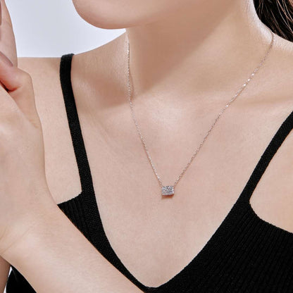 [Solara Jewelry ]豪華スクエア型カラフルネックレス