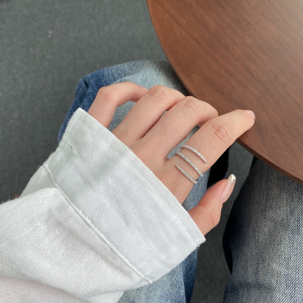 [Solara Jewelry ]Unique Vibrant Entangle Daily Ring