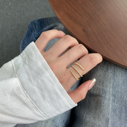 [Solara Jewelry ]Unique Vibrant Entangle Daily Ring
