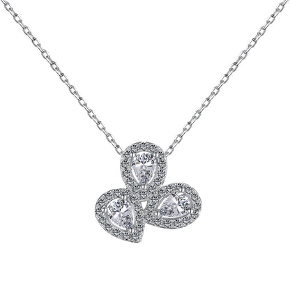 [Solara Jewelry ]エレガントな花型ペアカットネックレス