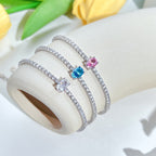 [Solara Schmuck] Exquisites ovales Armband mit 0,75 Karat für jeden Tag