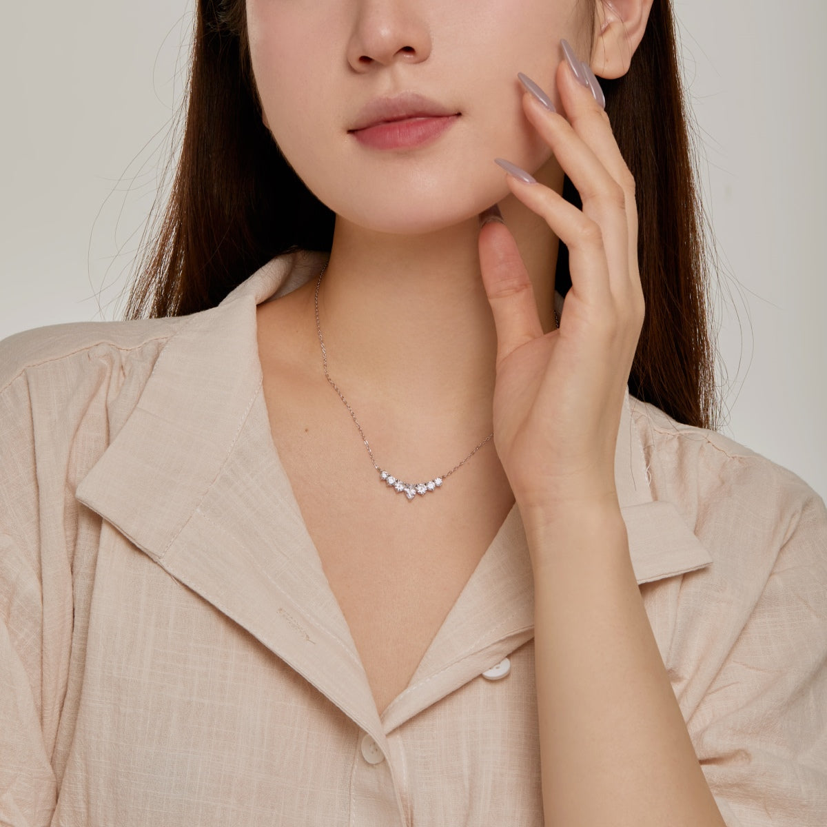 [Solara Jewelry ]可憐なカラフルハートネックレス